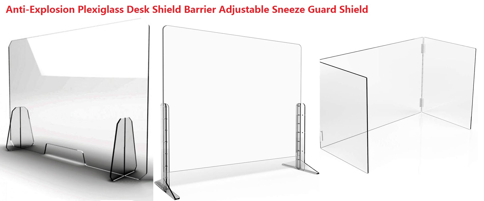 Acrylic Protective Sneeze Guard / Isolation board / Acrylic desk dividers