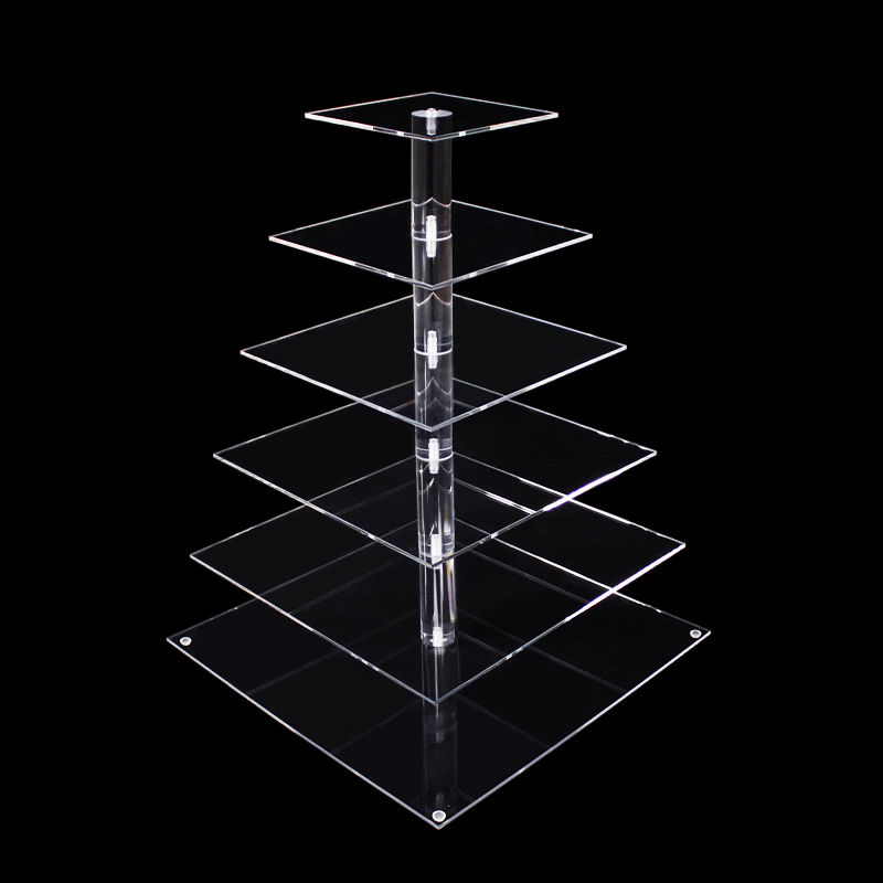 clear acrylic cake holder