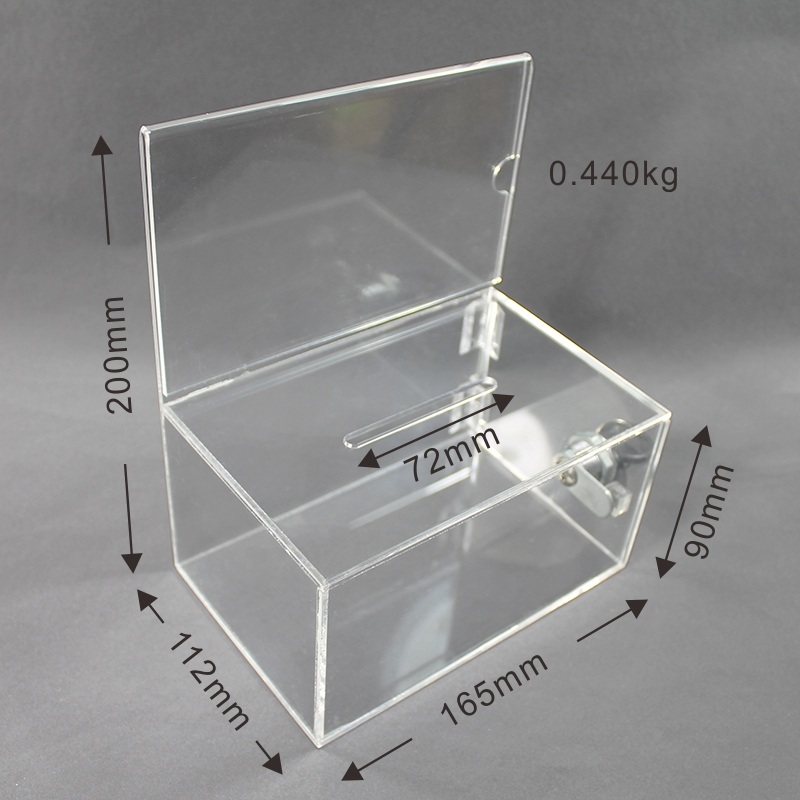 acrylic display box with lock