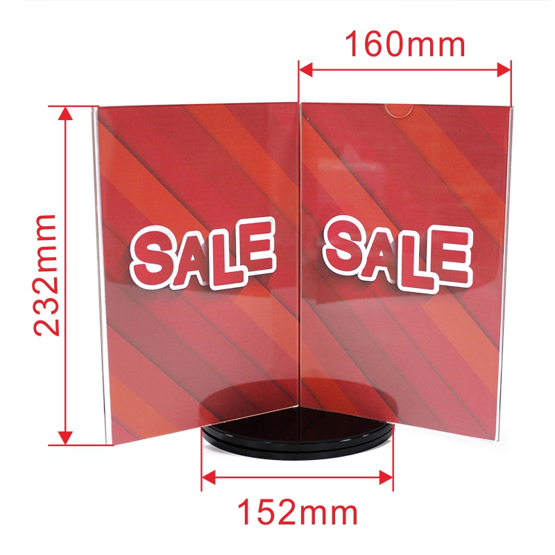 clear acrylic rotating display holder