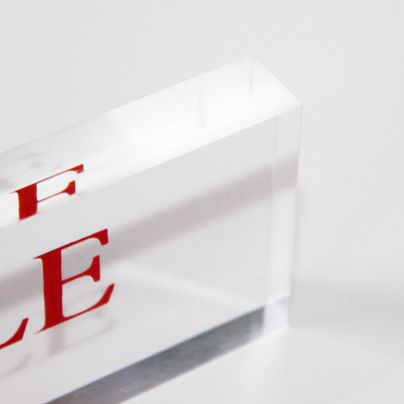 Acrylic logo block