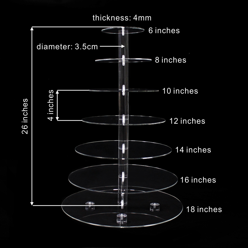 acrylic cake display stand