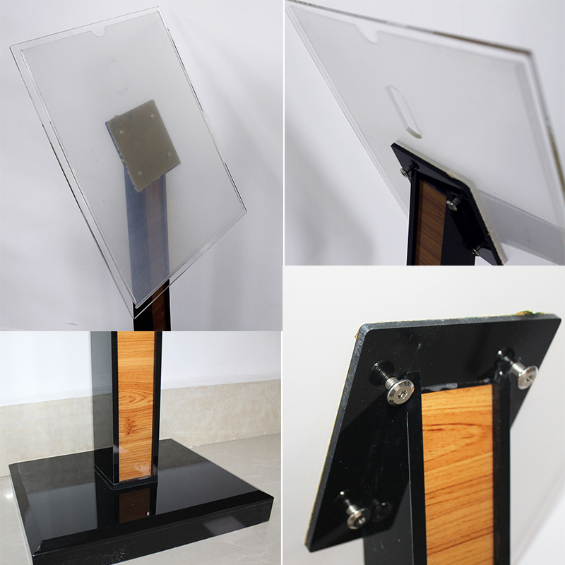 Clear acrylic floor stand