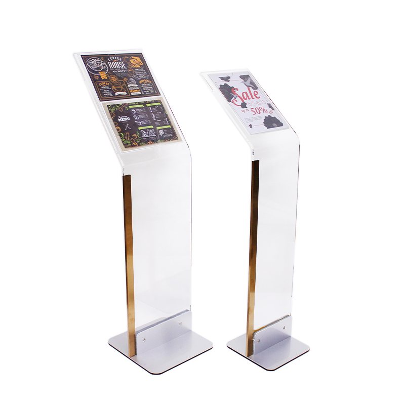 Acrylic floor poster stands