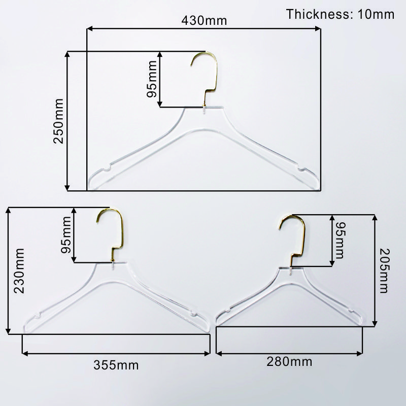 transparent acrylic hanger