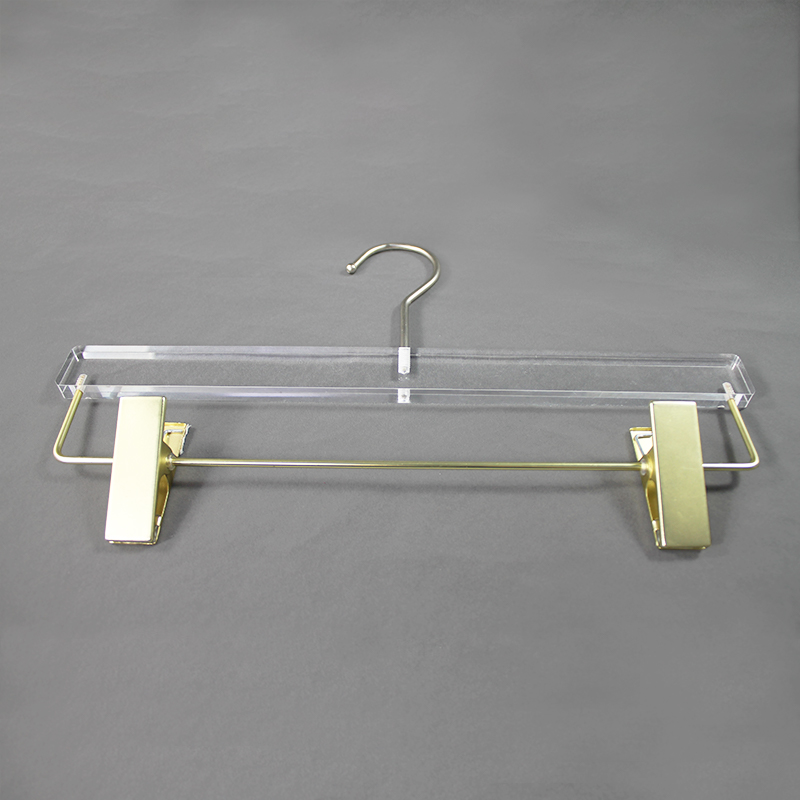 transparent hanger with clips