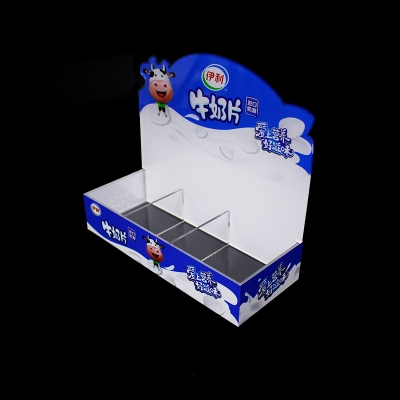 Supermarket retail stores clear acrylic display holder storage box for milk slice 