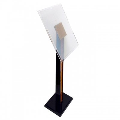 Clear acrylic floor sign holder display stand for exhibition trade show 