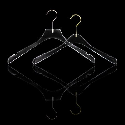 Clear acrylic clothes coat sweaters display hangers for home /garment stores