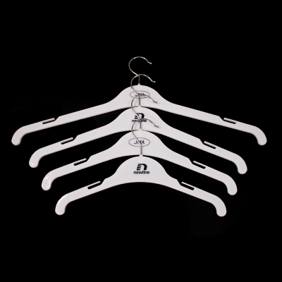 white plastic clothes dress coat hangers 