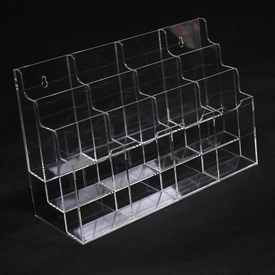 Tabletop acrylic brochure /marker pens holder 