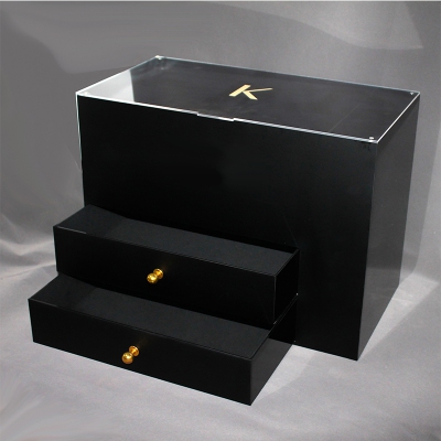 Custom acrylic cosmetic display storage box