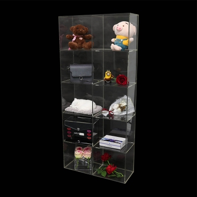   Acrylic cosmetics bags hats display rack cabinet for shop