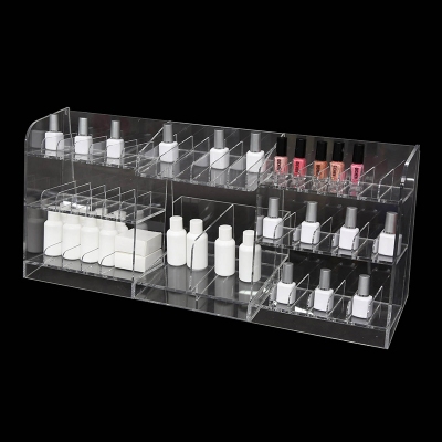 Custom acrylic cosmetics storage organizer display rack